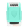 thumbnail image 2 of ZOURIH 2 PCS Confidential Stamp - Identity theft Protection Roller Stamp Guard Your Id Address Blocker Privacy Ink Roller for Mail Address Blackout,Z-Blue+Green, 2 of 4