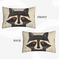 thumbnail image 2 of Pofeuu Retro Raccoon Graphic Print Print Polyester Microfiber Plush Pillowcases, Super Soft and Cozy Pillow Case Covers with Envelop Closure（Pillow core not included）-16"x24", 2 of 6