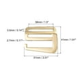 thumbnail image 2 of Unique Bargains 1.5' Webbing Release G Hook Buckle Adjuster for Backpack Strap, 2Pack Gold, 2 of 6