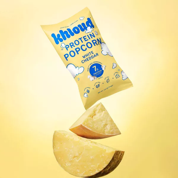 Khloud Protein Popcorn - Pack of 2 (White Cheddar)