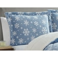thumbnail image 3 of CEDAR COURT Lofty Plush Bedding Collection Floral Polyester Bedding Set, Queen, Blue/White, 3-Pieces, 3 of 3