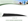 thumbnail image 2 of Uxcell Arrow Vanes Turkey Archery Arrows Feather Fletching Right Wing Fit for Hunting Target Shooting Black 5 Inch, 25Pcs, 2 of 5