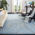 thumbnail image 1 of SAFAVIEH Jardin Collection 4' x 6' Blue/Grey JAR453A Handmade Floral Premium Wool Area Rug, 1 of 4