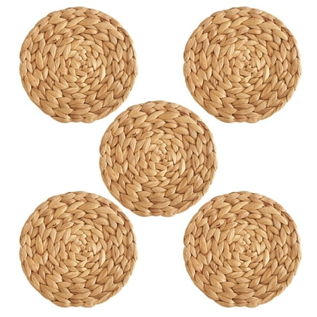 

18 cm Circle Braided Heat Resistant Outdoor Place mats Table Place Mats