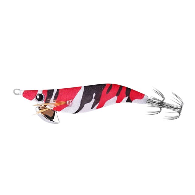 Lure Calcilla de pesca luminosa Jigs Cebo de pesca Cebo artificial () Rojo Negro