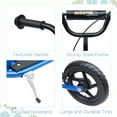 thumbnail image 3 of Kids Bikes HOMCOM Kick Scooter for Kids 5-12 Years Old, Big Wheel Kids Scooter with Adjustable Height Handlebar, Non-slip Footplate, Rear Brake, Blue,Kids Riding Toys, 3 of 10