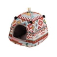 thumbnail image 2 of Nido De Pájaro Cálido De Invierno Colgante, Cabaña De Anidación, Casa De Felpa, Juguete De Tienda De Campaña Con Cama De Cueva Colgante, Adecuado Para Pájaros, Loros, Hámster, Ardilla Vogacara  EL013367-01, 2 of 4