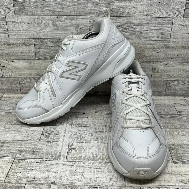 New Balance 608V5 MX608AW5 White Leather Running Shoes Sneakers Men Size 11.5D