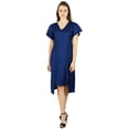 thumbnail image 3 of Bimba Womens Asymmetrical Shift Dress Mid-Calf Summer Rayon Day Dresses, 3 of 6