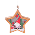 thumbnail image 1 of Christmas Ornament Xmas Wooden Hanging Light,for Christmas Tree Decorations, 1 of 5