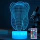 thumbnail image 1 of Lámpara de luz nocturna dental 3D POSSHE, 16 colores, con control remoto, 1 of 8