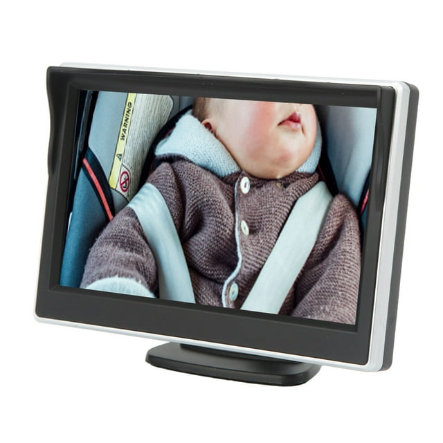 Espejo De Coche Para Bebé, Asiento Trasero Universal, Cámara Para Coche De Bebé, Interruptor Automático Giratorio De 120 De 5 Pulgadas Con Ventosa Para Vehículo