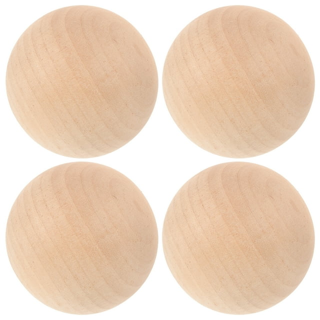 SHISUYAN Bocce Balls Light Yellow Traditional Bocce Game Carnival 4Pcs 2.8In