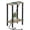 Greige, variant on Small End Table with Charging Station, Narrow Side Table with USB Ports and Outlets, Skinny Sofa Table, Slim Nightstand, Living Room, Bed Room, Brown TB01BB060