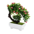 thumbnail image 2 of Planta artificial en maceta, bonsái artificial, flor falsa, decoración de plantas artificiales, flor en maceta falsa creada magistralmente Jadeshay A, 2 of 8
