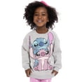 thumbnail image 4 of Stitch Toddler Girls Graphic Crewneck Sweatshirt and Flare Leggings Set, 2 Piece, Sizes 12M-5T, 4 of 8