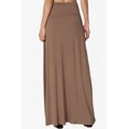 thumbnail image 2 of TheMogan Women's PLUS Casual Draped Jersey Foldable Waist Relaxed Long Maxi Skirt, 2 of 7