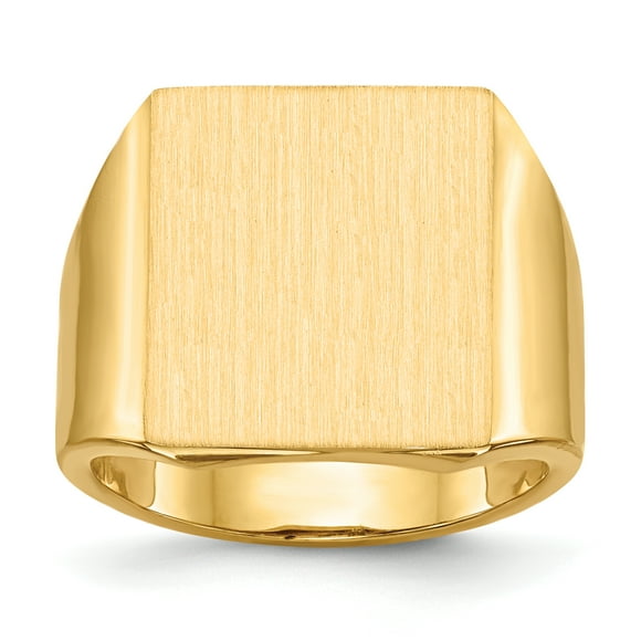 14K Yellow Gold Men's Signet Ring