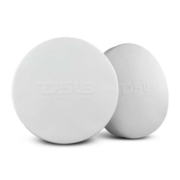 Pair of DS18 Hydro 12" White Silicone Marine Speaker Cover CS-12/WH