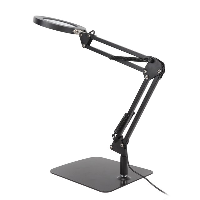 Lupa Con Luz LED, Lámpara De Escritorio Con Aumento De 3000 A 6000 K, Cuidado De Los Ojos, 72 Cuentas LED De 10 W Con Soporte Para Oficina