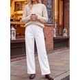 thumbnail image 2 of Cueply Sweatpants Women Fleece Lined Fall Winter Straight Leg Lounge Pants Joggers with Pockets, 2 of 8