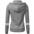 thumbnail image 3 of ICHUANYI Clearance Women's Fashion Solid Loose Long Sleeve Tops Casual Sweatshirt(Gray, L) ICHUANYI WER2023081006119, 3 of 3