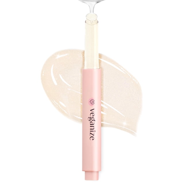 Self Beauty Veganize Bálsamo labial de colágeno – Labio hidratante con ácido hialurónico – Bálsamo labial coreano vegano cuidado hidratante de labios – Reparación de brillo labial para labios secos ag