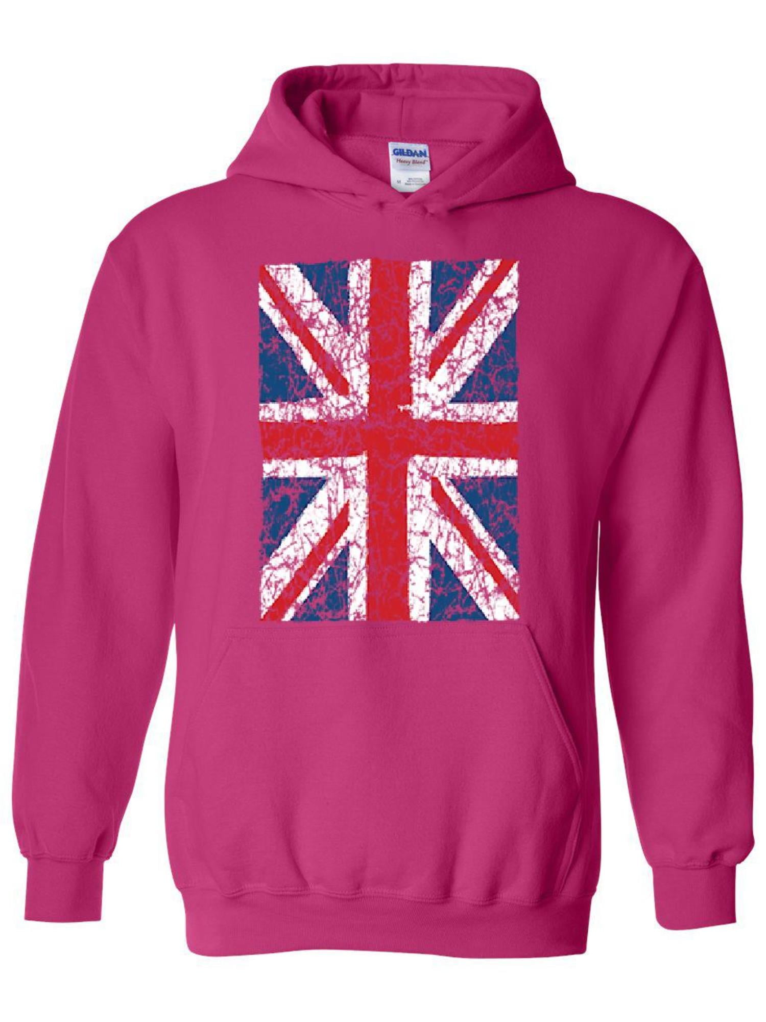 IWPF Unisex Union Jack British Flag Hoodie Sweatshirt