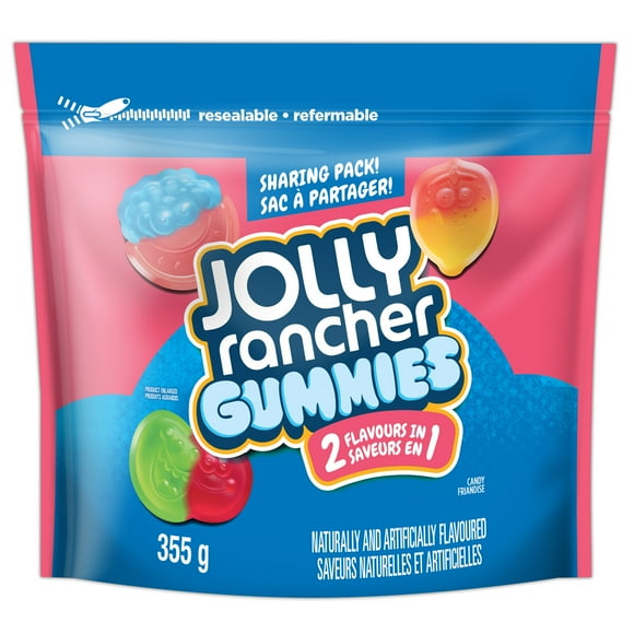 JOLLY RANCHER 2-in-1 Gummies Original, Gummy Candy, 355g