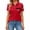 Red, variant on OIOLOYJM Polo Shirts for Women Business Short Sleeve Golf Shirt Lightweight Collar Workout Tops Moisture Wicking Button Down Outfits White XL