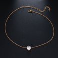 thumbnail image 3 of TidBay Elegant Women Heart Rhinestone Pendant Chain Necklace Clavicle Chocker Gift, 3 of 7
