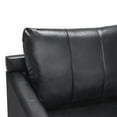 thumbnail image 3 of MCombo Modern Accent Chair, Faux Leather Upholstered Lounge Armchair, Single Sofa Chairs for Living Room Office, 3 of 9