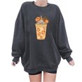 thumbnail image 1 of Ichuanyi liquidación de halloween de halloween halloween estampado holgazanería blusa de manga larga redonda de cuello redondo ICHUANYI WER202308216089, 1 of 3