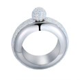 thumbnail image 4 of Qingo Bracelet Flask Bangle Flasks Creative Stainless 304 Steeland Hip Flask Funnel Set For Women 3.5 oz (Sliver With Rhinestones Lid), 4 of 10