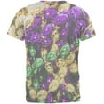thumbnail image 2 of Mardi Gras Beads Costume Mens T Shirt Heather White 2XL, 2 of 2