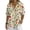 A-Khaki, variant on Womens Cotton Tops Fashionable Print Half Button-Down Placket Short Sleeve V-neck Loose Fit Shirt for Summer Daily B-Olive Green