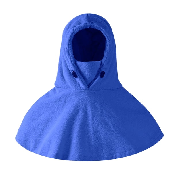 Pasamontañas Wosthever capucha Sherpa Calentador de cuello azul