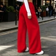 thumbnail image 6 of Dresfit Baggy Sweat Pants Women Wide Leg Barrel Sweatpants Fall Winter Drawstring Elastic Waist Joggers Lightweight Solid Color Track Lounge Pants 2XL, 6 of 8
