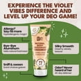 thumbnail image 4 of Violet Vibes Whole Body Women’s Deodorant, Invisible Cream, Aluminum Free, Coconut Vanilla, 3.4 fl oz Tube, 4 of 8