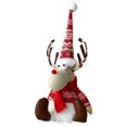 thumbnail image 1 of Muñeco Sentado Ciervo JShteea Peluche Decoraciones Navideñas rojo, 1 of 6