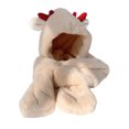 thumbnail image 5 of Dengjunhu Thicken Scarf 3 in 1 with Pocket Antler Design Non-shedding Furry Hat Scarf Glove Integrated Set for Outdoor, 5 of 7