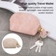thumbnail image 4 of Qarigey Cartera para niñas PU flor borla colgante llavero documento moneda almacenamiento monedero portátil viaje tarjeta de crédito bolsillo negro Carteras Beige Qarigey AP011556-05, 4 of 6