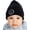 Black, variant on Infant Baby Smiley Face Beanie (No Pom) - Light Pink