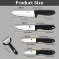 thumbnail image 2 of Ceramic Knife Set 6" 5" 4" 3" Sharp Chef Knives + One Peeler Non Rust White Blade with Sheaths Meat Fruits Vegetables Knife Non Rust Advantage Slicer, 2 of 5