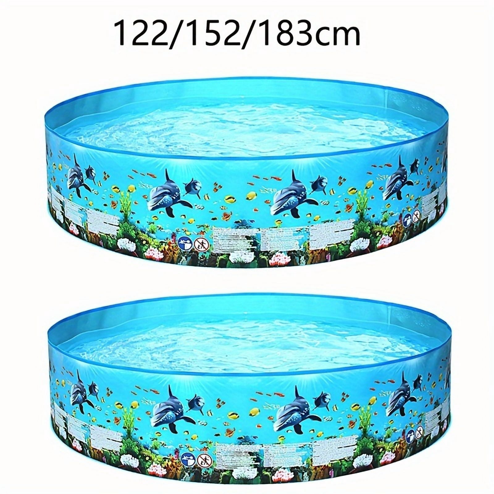 Small Medium Large Inflatable Swimming Pool Thickened Wear Resistant Design Family Summer Outdoor Courtyard Pool For Party Entertainment 122 152 183cm