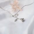 thumbnail image 3 of Anavia "To An Amazing New Mom" Mother's Day Rose Necklace With Gift Card, 1st mothers day gift for new mom [Silver], 3 of 3