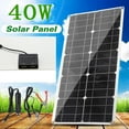 thumbnail image 3 of Portable Solar Panel 40W Monocrystalline Silicon Solar Charging Board Waterproof, 3 of 8
