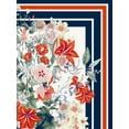 thumbnail image 5 of Falling Flowers Women's Two Fer Maxi Dress with Jersey Top and Printed Skirt with Solid Sash, Sizes XS-XL, 5 of 6