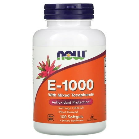 NOW Foods - Vitamin E 670 mg. - 100 Softgels