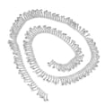 thumbnail image 4 of Cadena de borla de diamantes de imitación, forma redonda, 2,2 cm de ancho, diseño de borla de moda, recorte arbitrario, decoración de ropa, diamantes blancos plateados, 4 of 5